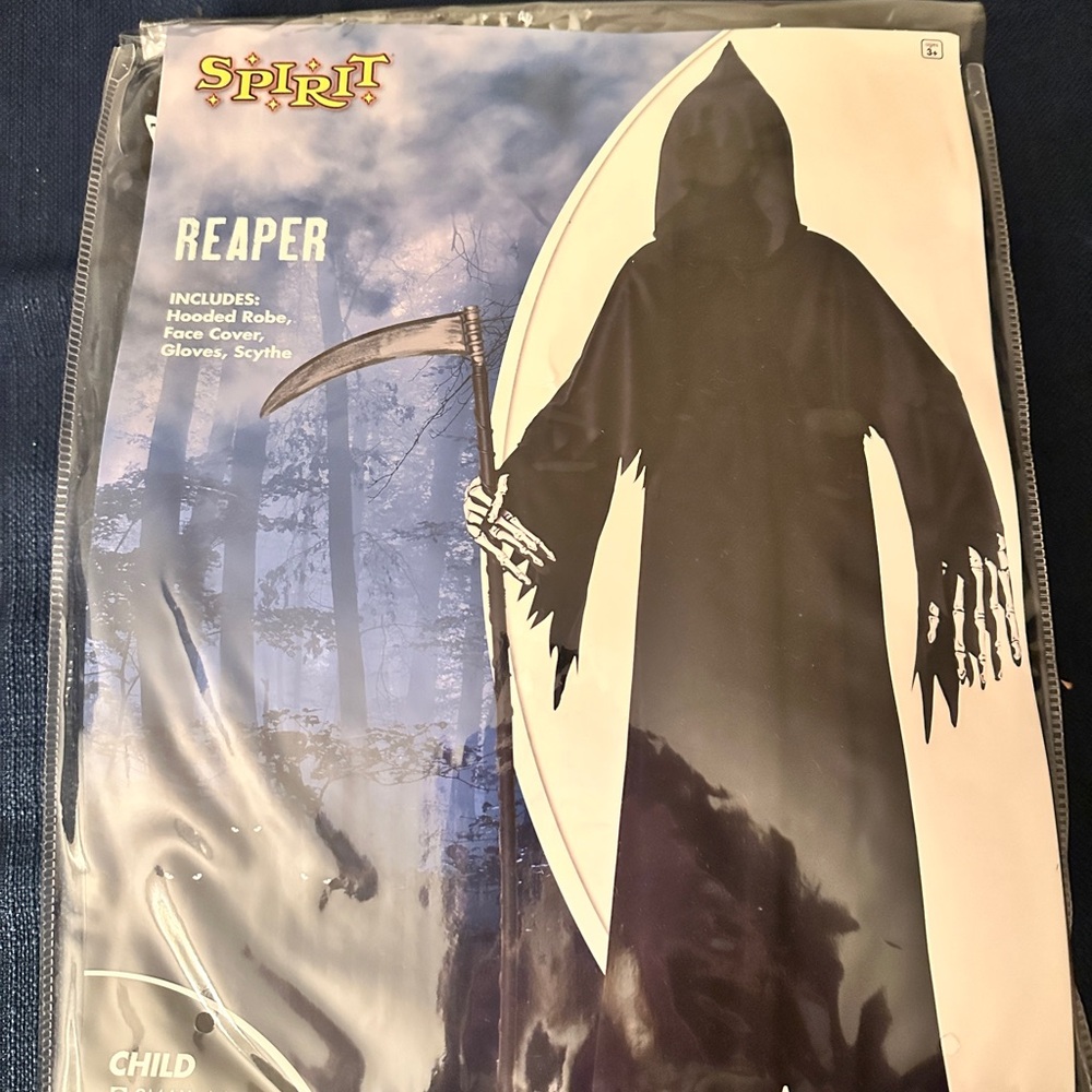 Spirit Reaper Child's Dark Halloween Costume Set